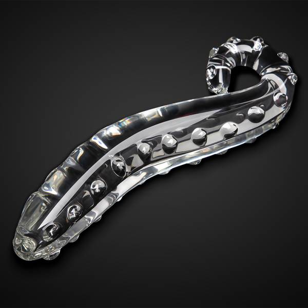 Glas Dildo Pleasure Zunge Transparent HERZ GEIST Online Shop