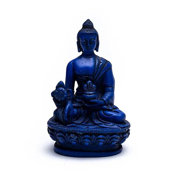 Medizin Buddha - dunkelblau 11 cm