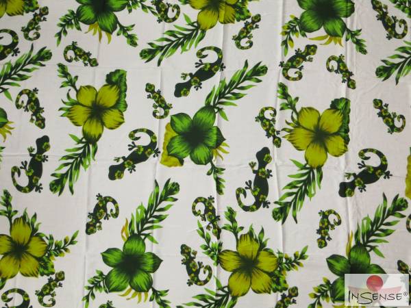 Lunghi | Sarong "Geckos & Flowers" - FARBAUSWAHL