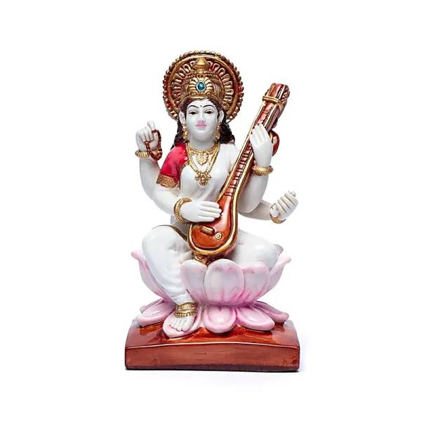 Saraswati mit Sitar - 19 x 10 cm